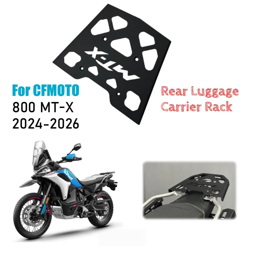 CFMOTO 800MT-X 800MTX 800 MT-X 2024-2026 リア荷物キャリアラック収納ボックス棚テールオートバイカーゴサポート 800 MTX