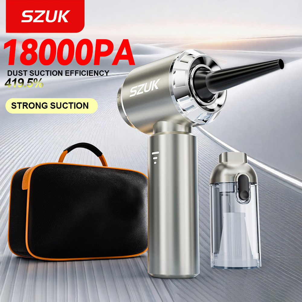 SZUK C012 18000Pa 車の掃除機ポータブルハンドヘルドワイヤレス強力な吸引カークリーナー洗浄機ミニ掃除機