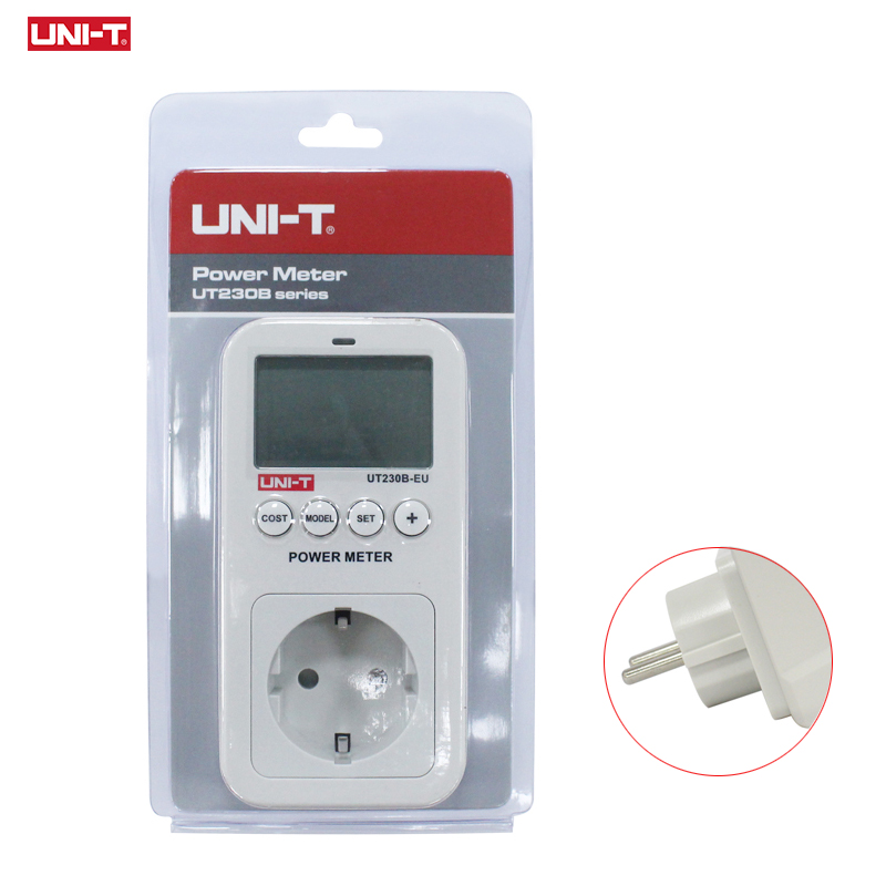UNI-T UT230B-EU 電力消費量計ソケット EU エネルギーデジタルワットメーター AC 電流電気アナライザーモニター電力計