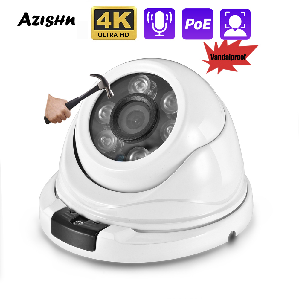 XMEYE 2.8 ミリメートル H.265 4K 8MP 5MP 4MP IP カメラ屋内屋外ドーム顔検出 POE オーディオ VandalProof P2P ビデオ CCTV 監視