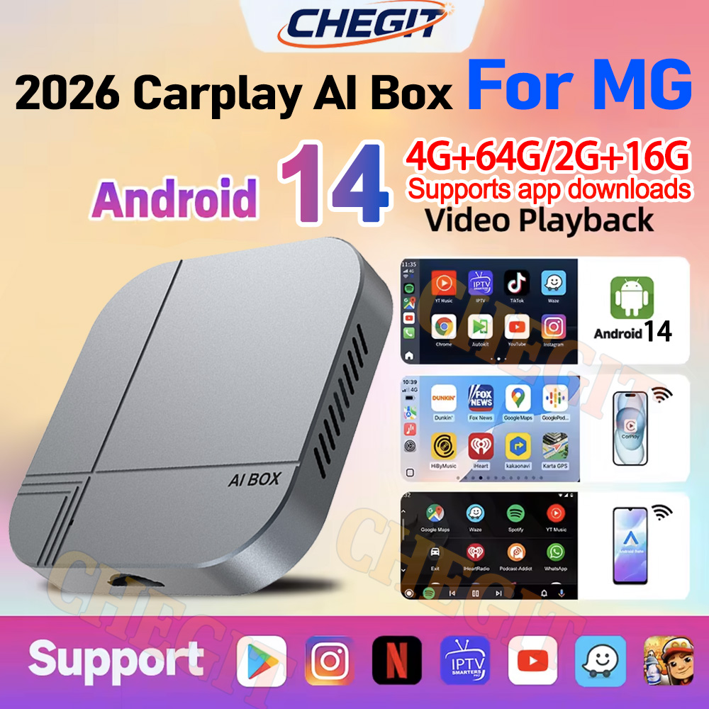 アンドロイド 14 車 Ai ボックスワイヤレス Carplay アダプタ Android 自動 Netflix Youtube MG ZS EV ムーラン MG4 MG5 EHS マーベル R マクサス