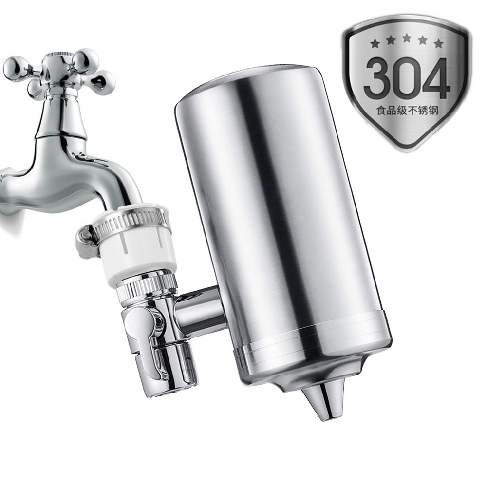 蛇口水フィルター 304 ステンレス鋼浄水器マウント濾過システム家庭用キッチン浄水タップ塩素を削減