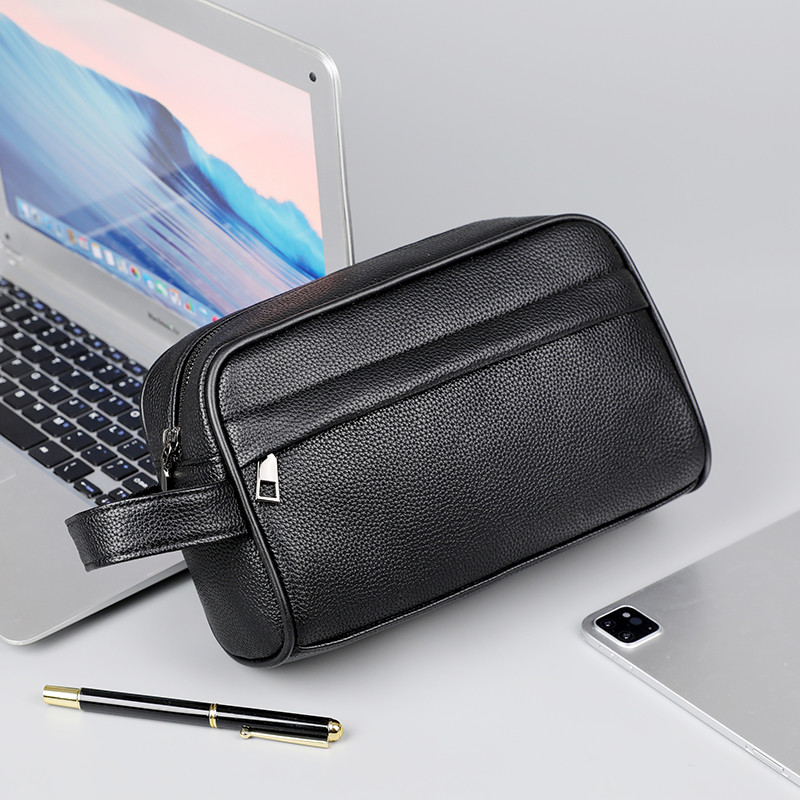 メンズクラッチバッグハンドバッグ高品質 Pu レザークラッチバッグマネーバッグ財布男性用ワーシトストラップマンポーチカードホルダー財布