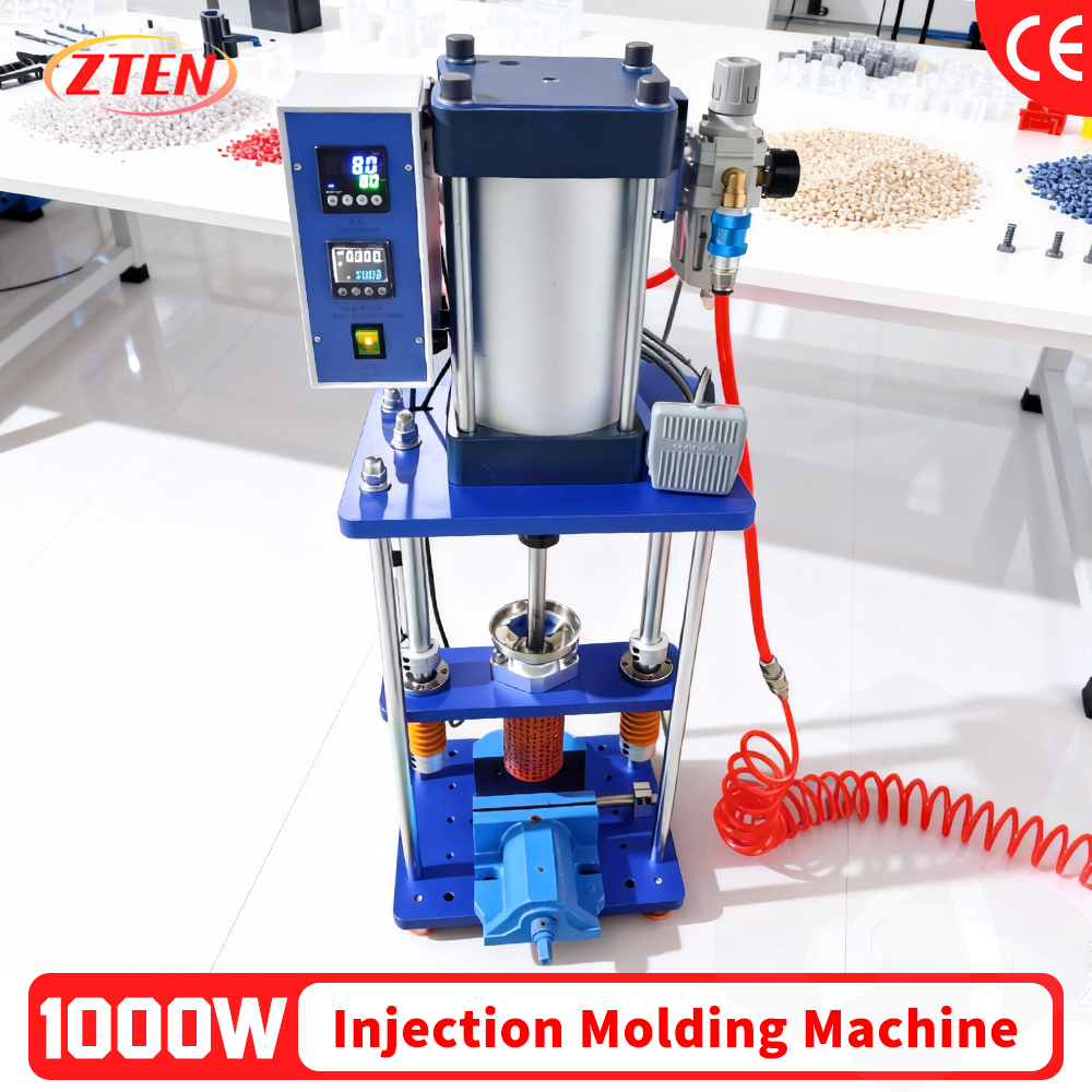 Zten 1000 ワット 20 グラム/60 グラム垂直射出成形機デスクトップポリマープラスチック射出成形機 USB ヘッドプラグ成形 220 V/10 V