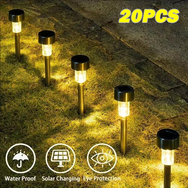 屋外ソーラーライトガーデンライト太陽光発電ランプランタン防水景観照明経路庭の芝生の庭の装飾
