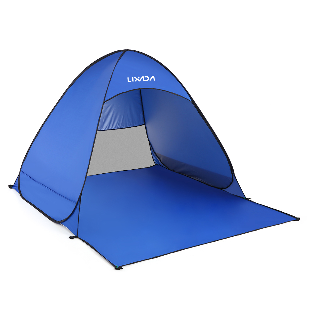 Lixada 自動インスタントポップアップビーチテント軽量屋外 UV 保護キャンプ釣りテントカバナサンシェルター