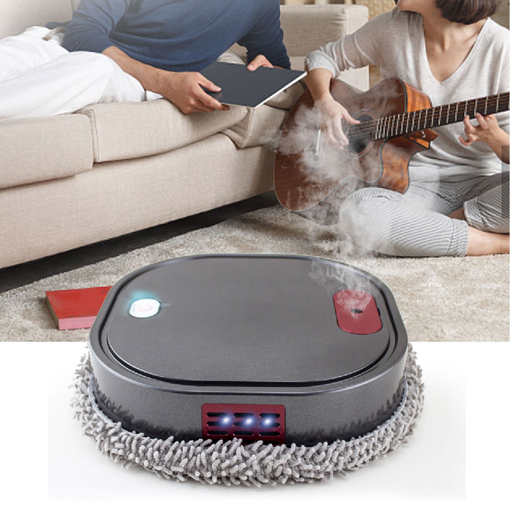 A59P 新しい掃除ロボット自動電気床モップ 1500 マーモップ噴霧器機床スチームクリーナーロボット