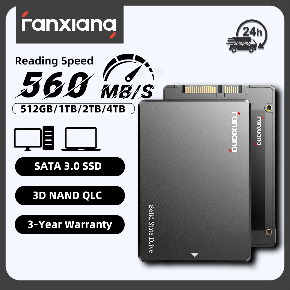 Fanxiang S101Q 2.5 "SATA SSD 560 メガバイト/秒内部 SSD 512 ギガバイト 1 テラバイト 2 テラバイト 4 テラバイトハードディスク内部ソリッドステートディスクデスクトップ PC ラップトップ