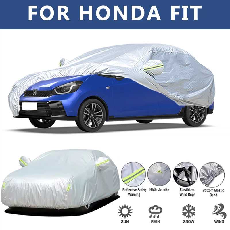 ホンダフィット車のカバー屋外保護カバー雪サンシェード防水防塵外装 UV カーアクセサリー