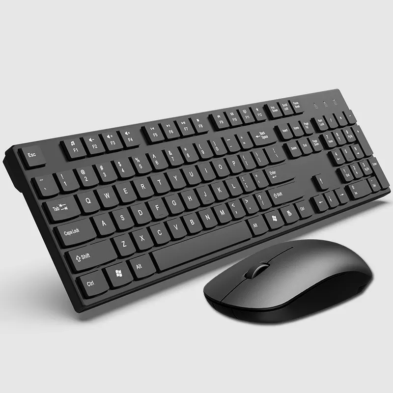 ワイヤレス キーボードとマウスのセット ビジネス オフィスのノートパソコンに最適 薄型軽量 2.4G ワイヤレス キーボード マウス コンボ