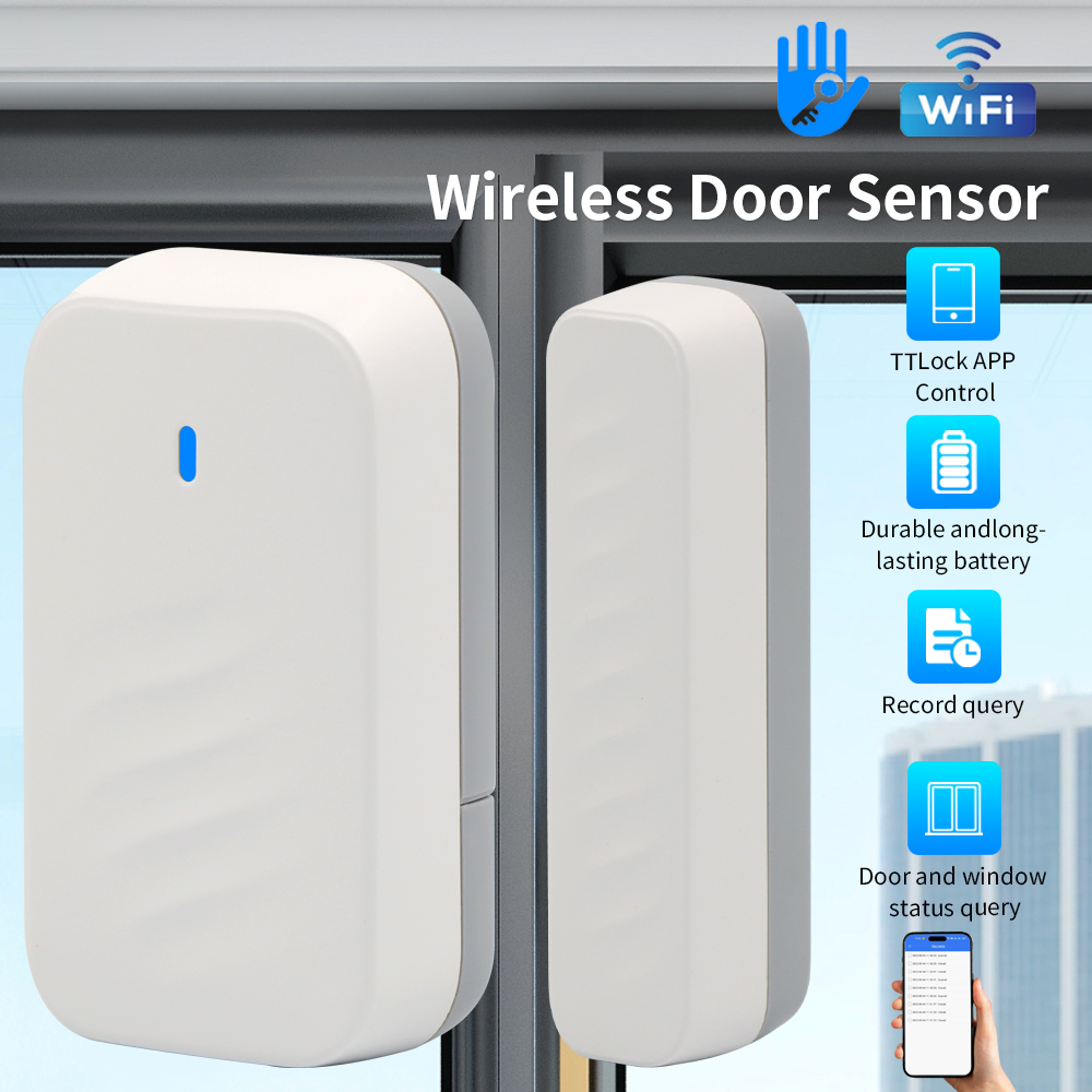 TTLock APP ワイヤレスドアセンサー検出器 DS2/DS3 ワイヤレスドアセンサードア接触検出窓開閉ステータス