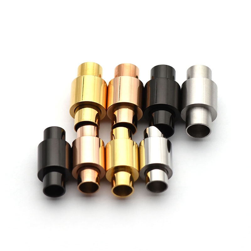 10 個のステンレス鋼の強力な磁気クラスプ 3/4/5/6 ミリメートルラウンドレザーコード DIY ブレスレットコネクタジュエリー作成所見