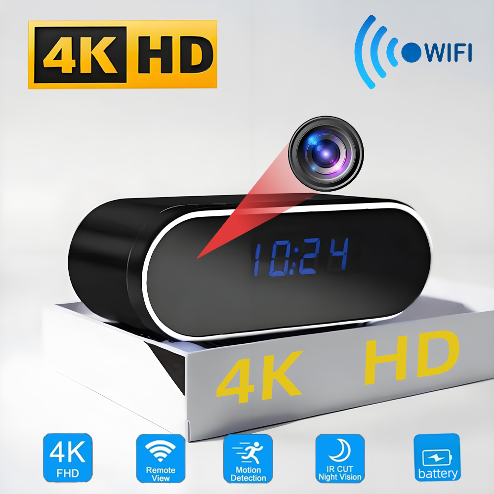 新しい 4K HD WiFi ワイヤレス ミニ カメラ、リモート表示、赤外線ナイト ビジョン、モーション検出、ホーム ミニ カメラをサポート