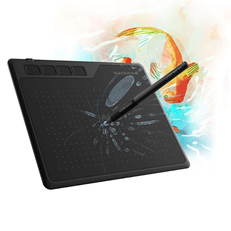 Gaomon S620 グラフィックタブレット 6.5*4 インチ小型描画デジタルタブレット OSU メモ取り絵画 Android 携帯電話と互換性あり
