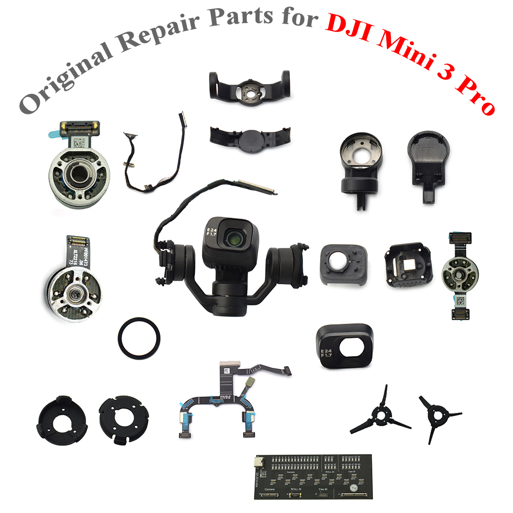 オリジナル修理部品 DJI Mini 3 Pro ジンバルハウジングシェル/信号ケーブルテストツール/ヨーロールモーター/ダンピングラバー/レンズガラス