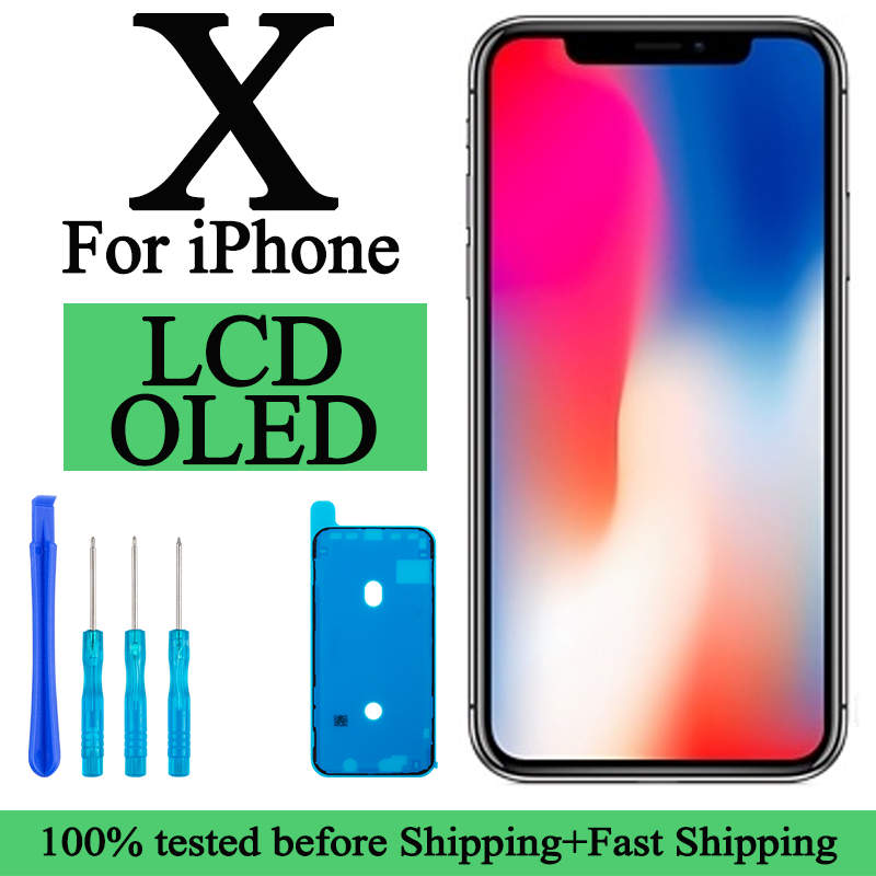 A1865 A1901 A1902 A1903 OLED 液晶 iPhone X 新しいディスプレイタッチ 3D タッチスクリーン交換工場ディスプレイ