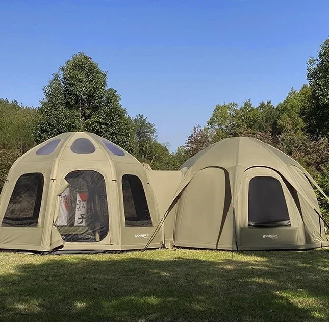 防水インフレータブルハウスエアテント屋外自動防雨インフレータブルキャンプボールテント高級星空バブルハウス