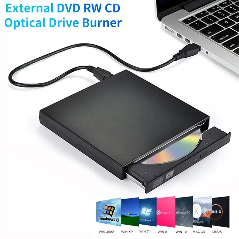 USB 3.0 外部 CD DVD ドライブ USB 保護可能な外部 CD-RW ドライブ DVD-ROM プレーヤーバーナープレーヤーラップトップデスクトップ PC コンピュータ