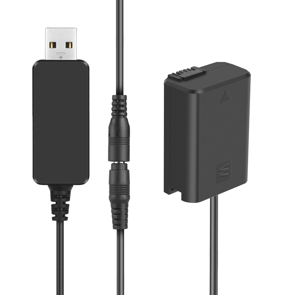 5V USB NP-FW50 ダミーバッテリー AC-PW20 DC カプラー電源アダプター Sony a7S a7k a7II a7R a7RII a6300 a3000 a5000 a5100 a6000用