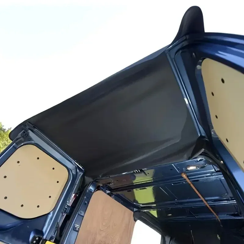 RV リア納屋ドア日よけカバー防水耐久性のあるフォード vw 黒リア納屋ドア日よけカバー防水サンシェード 600D