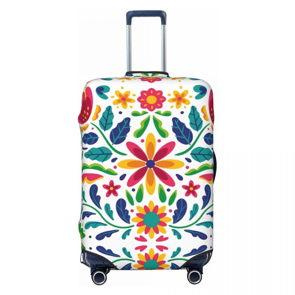 カスタムファッションメキシコの花荷物カバープロテクター防塵旅行スーツケースカバー