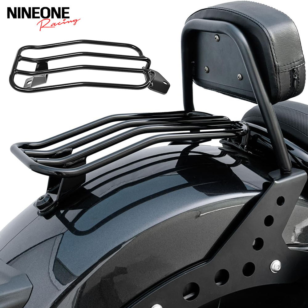 ブラックリアトップケースキャリア荷物ラックカーゴラック Rebel1100 CMX1100 Rebel CMX 1100 2021-2026 オートバイアクセサリーに適合