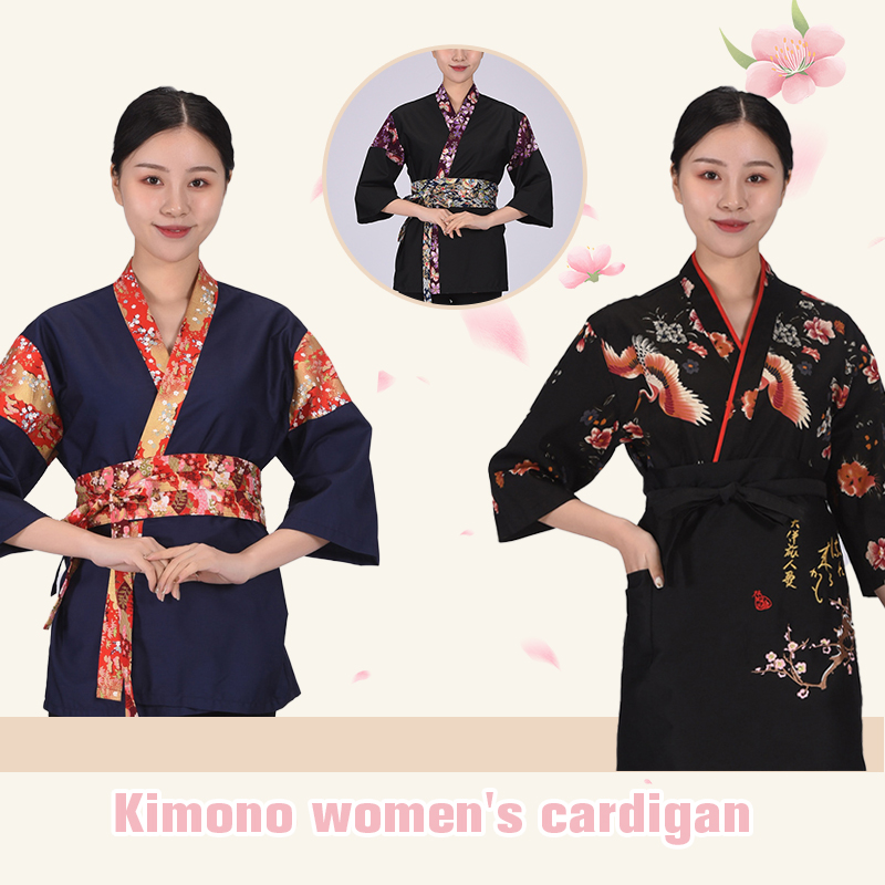 和風シェフ制服コート寿司料理レストランフードサービス作業服シェフジャケットホテルキッチンコック服ユニセックス