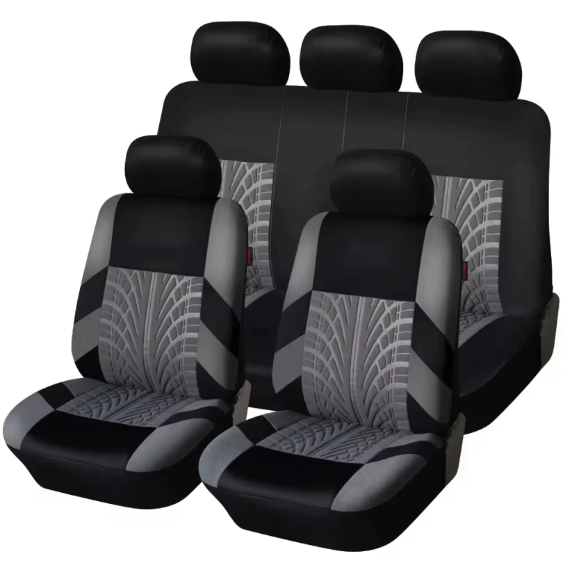 2/5 個カーシートカバーセットユニバーサルフィットほとんどの車カバータイヤディテール付き独立したシートカバーに適しシートを保護