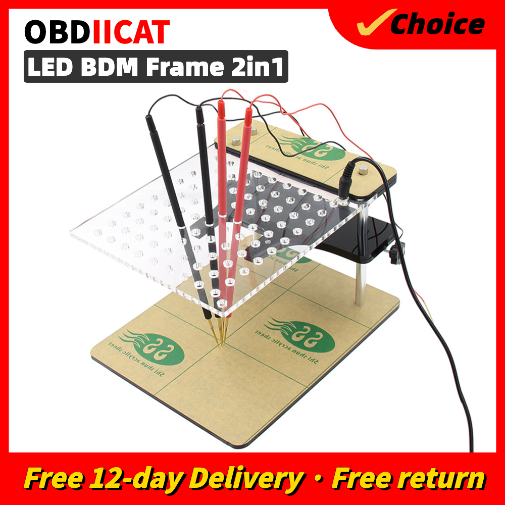 LED BDM フレーム BDM プローブ BDM フレーム 2in1 アダプター K-ESS KT-AG FGT-ECH V54 ECU プロガマーチップチューニングツール LED ECU プログラマー
