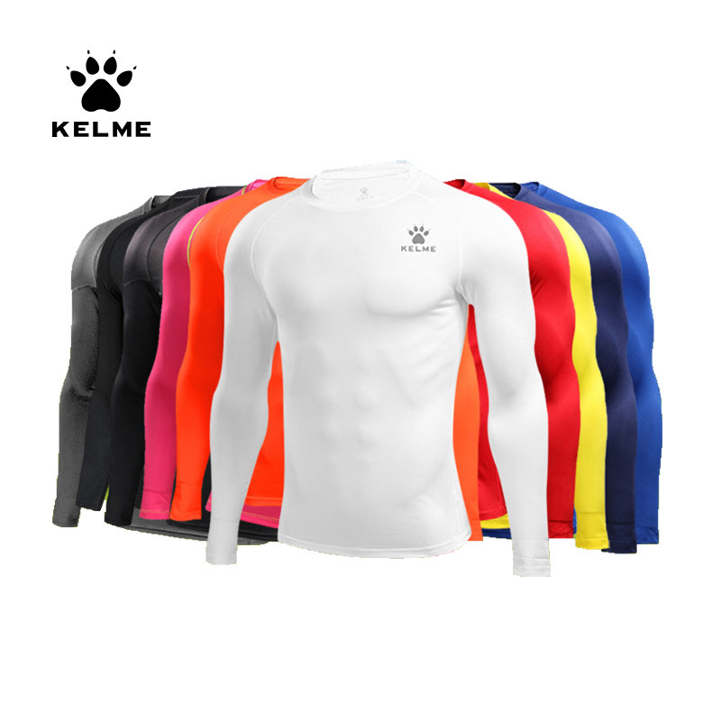 KELME メンズ ランニング Tシャツ コンプレッションシャツ ボディービル スポーツ タイツ 長袖 エクササイズ ワークアウト フィットネス 3891113