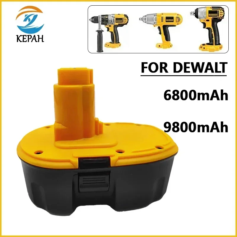 18V ニッケル水素電動工具バッテリー 6.8/9.8Ah 18V DeWalt バッテリー交換用 DC9096 DE9039 DE9095 DW9098 DE9503 DW9096 電動工具