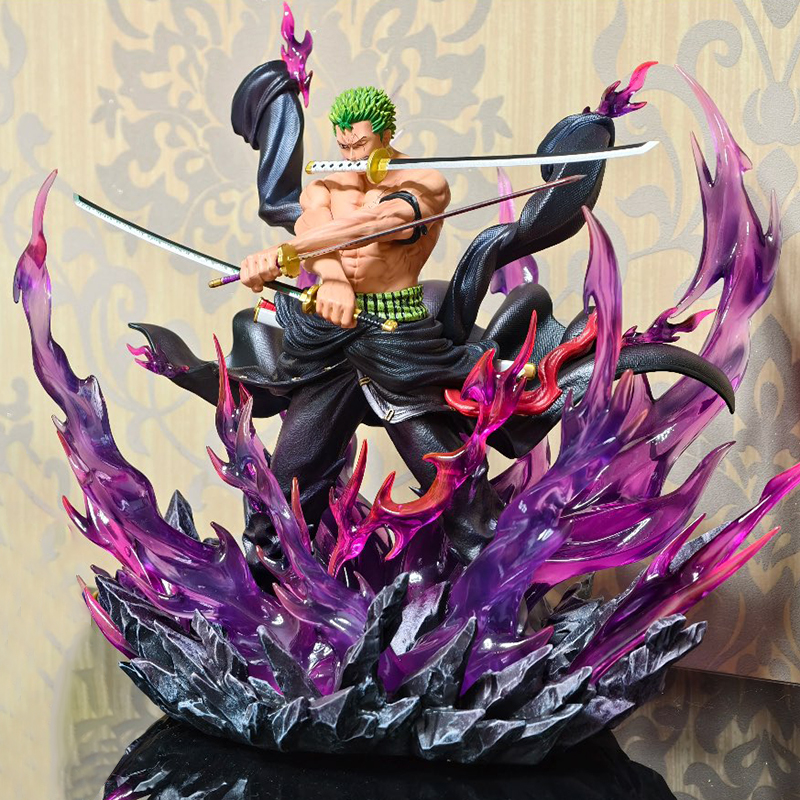 熱い販売 jt 像ワンピースフルレンジ th 激怒ゾロアニメフィギュアフィギュア pvc 像コレクションモデルルームの装飾ギフト