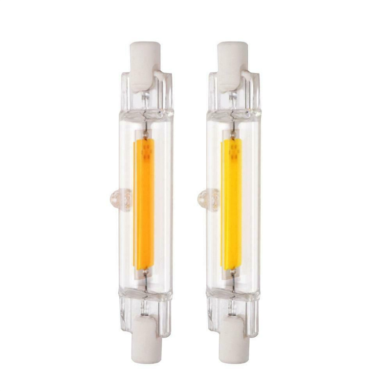 Super Bright Dimmable LED R7S Glass Tube COB Bulb Ceramics 78MM 118MM R7S Corn Lamp 15W 20W J78 J118 Replace Halogen Lampadas