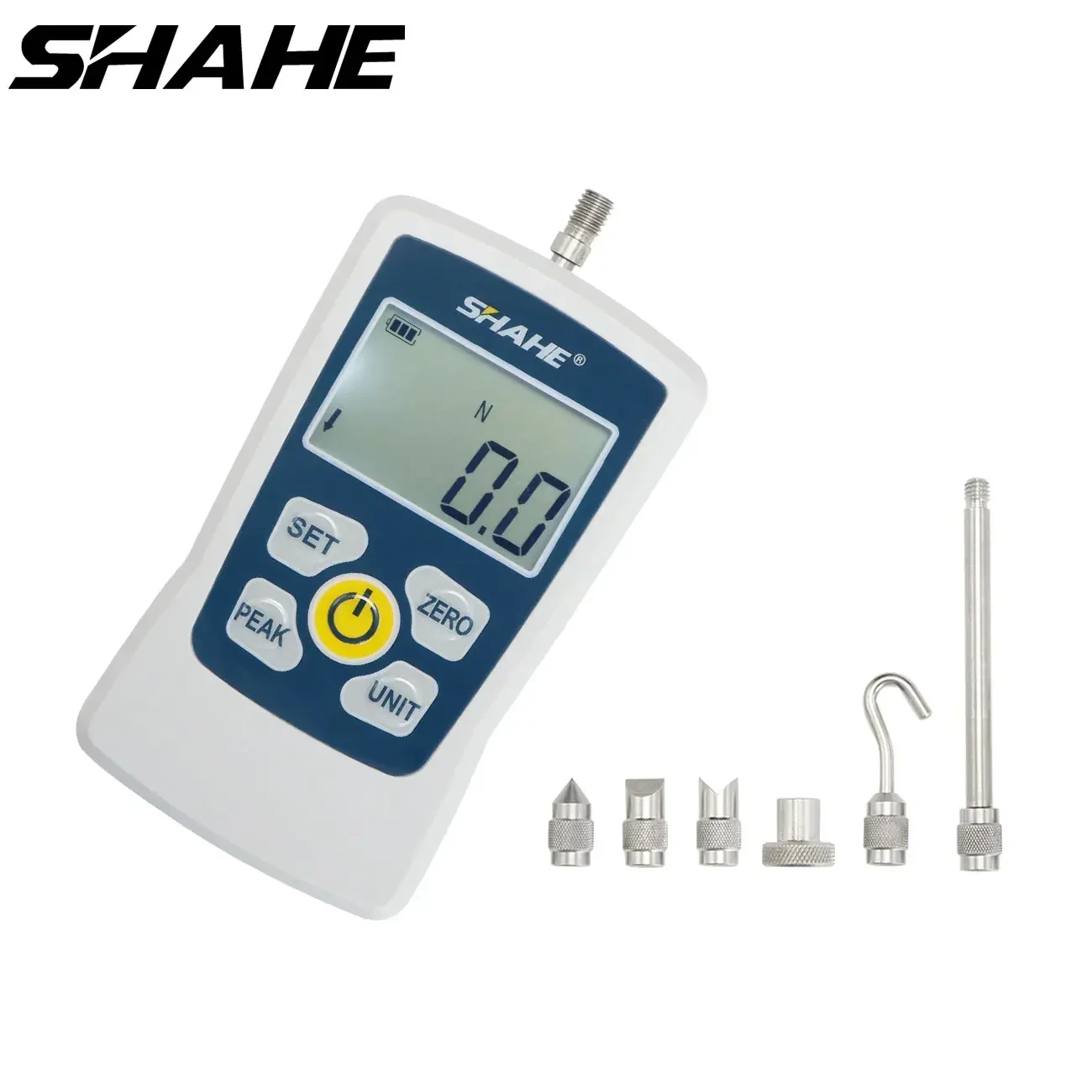 SHAHE ポータブルデジタルプッシュプル力ゲージ力試験装置ダイナモメーター 1% 高精度 AMF