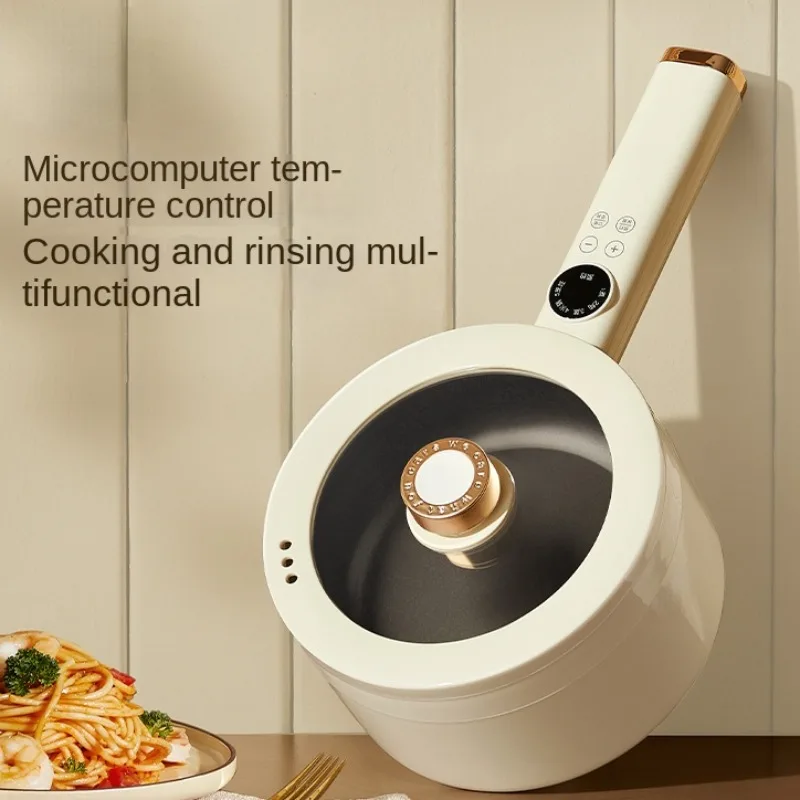 220V Non-stick Electric Cooking Pot Home Hot Pot Multi Cooker for Breakfast Food Frying Pan Cooking Machine