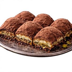 Premium Halal Artisanal Desserts: Sweet Fig Baklava, a traditional Turkish dessert containing milk and figs