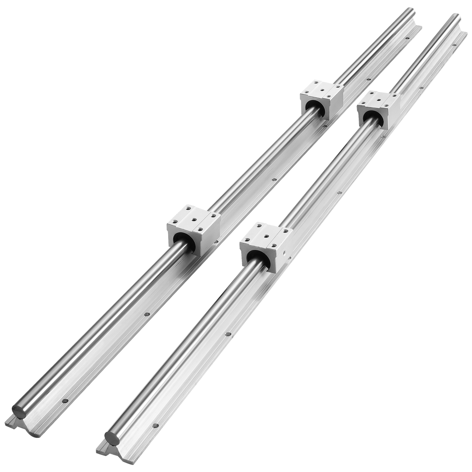 SucceBuy 2 個リニアガイドレール SBR12 SBR16 SBR20 SBR25 800-2200mm