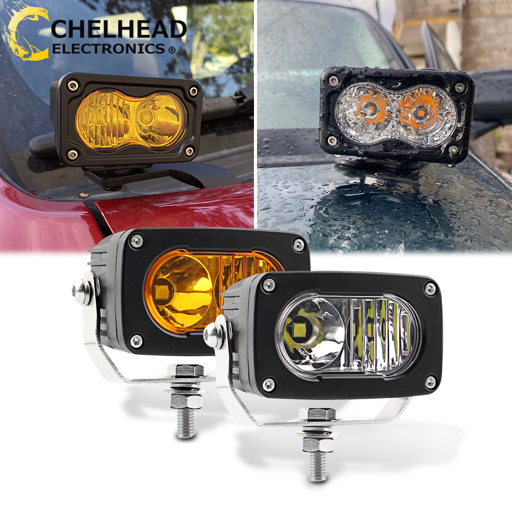 20 ワット LED ワークポッドデイタイムライト車の運転フォグランプ 3 インチコンボビームフラッドピックアップオフロード 4x4 SUV ATV トラックオートバイ
