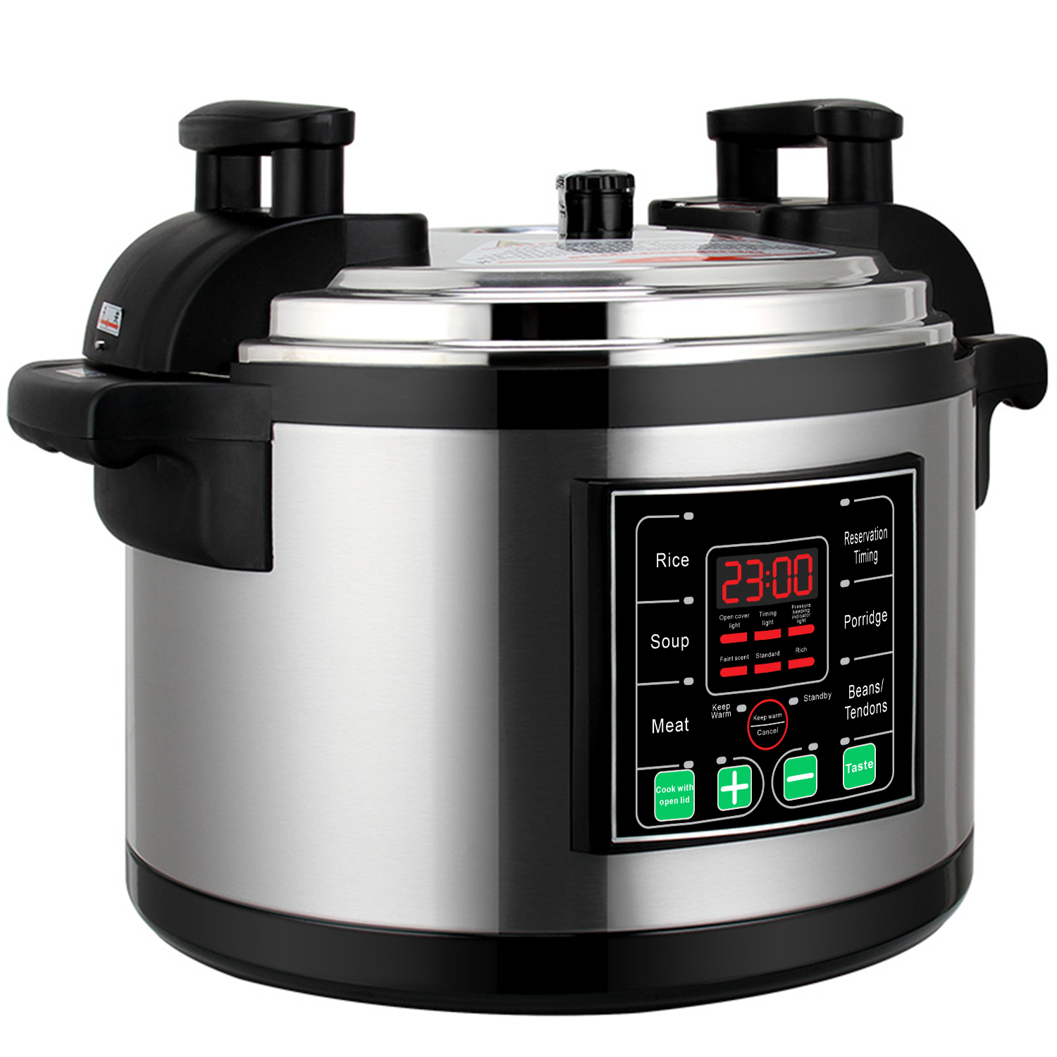 在庫 15L 商業スマートステンレス鋼 304 デジタル多機能マルチクッカー 40L 50l 60L 大型電気圧力鍋