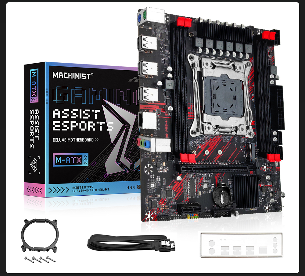 MACHINIST X99 PR8-H マザーボード LGA 2011-3 サポート Intel Xeon CPU 2666 2696 V3 プロセッサ DDR3 RAM メモリ usb3.0 NVME SATA M.2