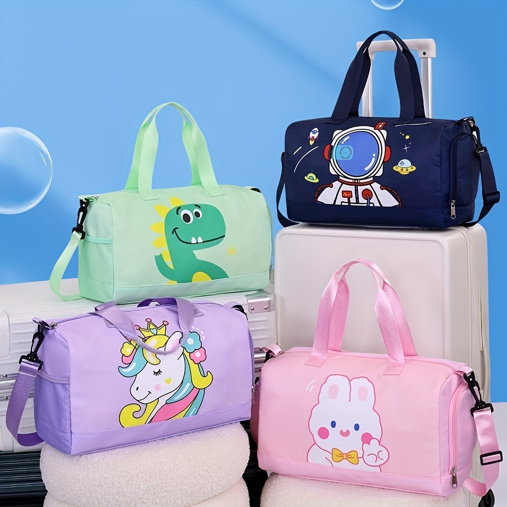 ウェットポケット付きキッズダッフルバッグ