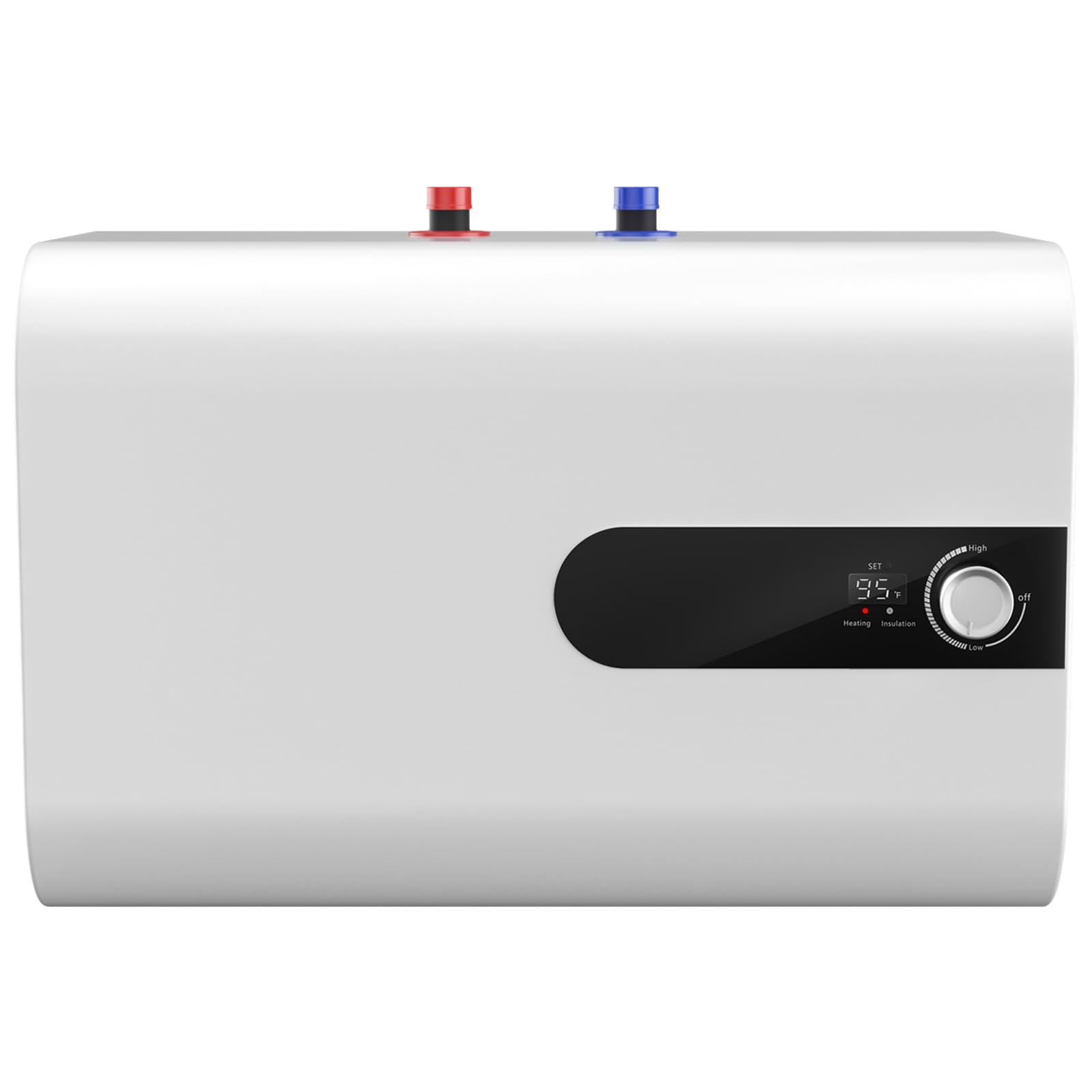 6/10/15/30L ミニタンク給湯器電気、1500W アンダーシンク温水、キッチンバスルームレストラン用 110V インスタント給湯器、壁または床に取り付け