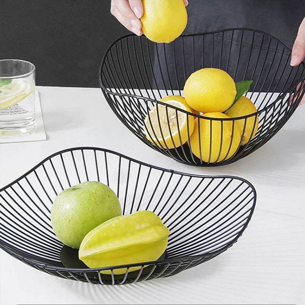 金属フルーツバスケットシンプルなフルーツ盆地マルチサイズ鉄スナックパン野菜収納ボウルキッチン卵デザートホルダーオーガナイザー