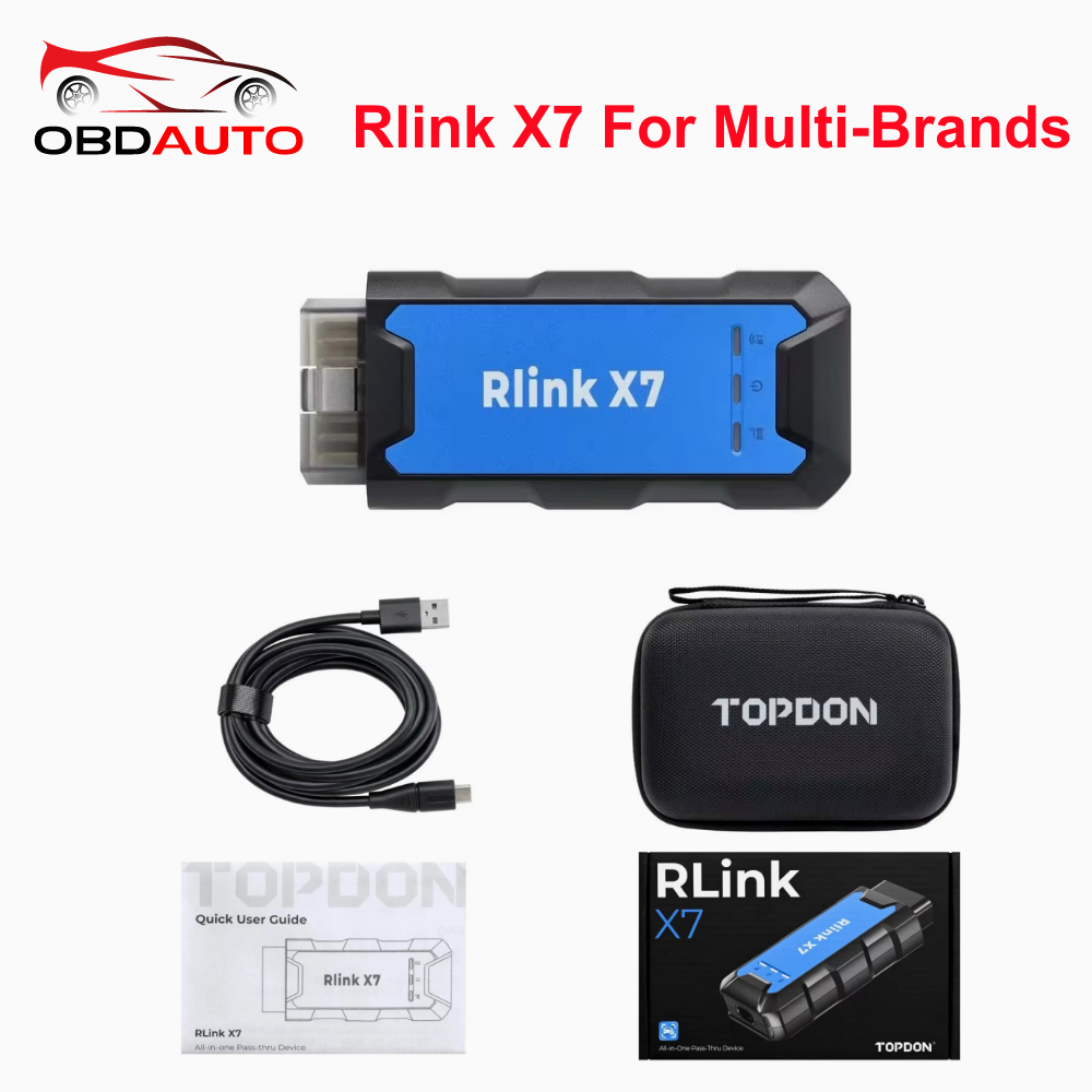 TOPDON RLink X7 BMW/BENZ/Piwis 車両用オフラインコーディング/プログラミング 2002 年から 2024 年まで CAN FD 診断プロトコルをサポート