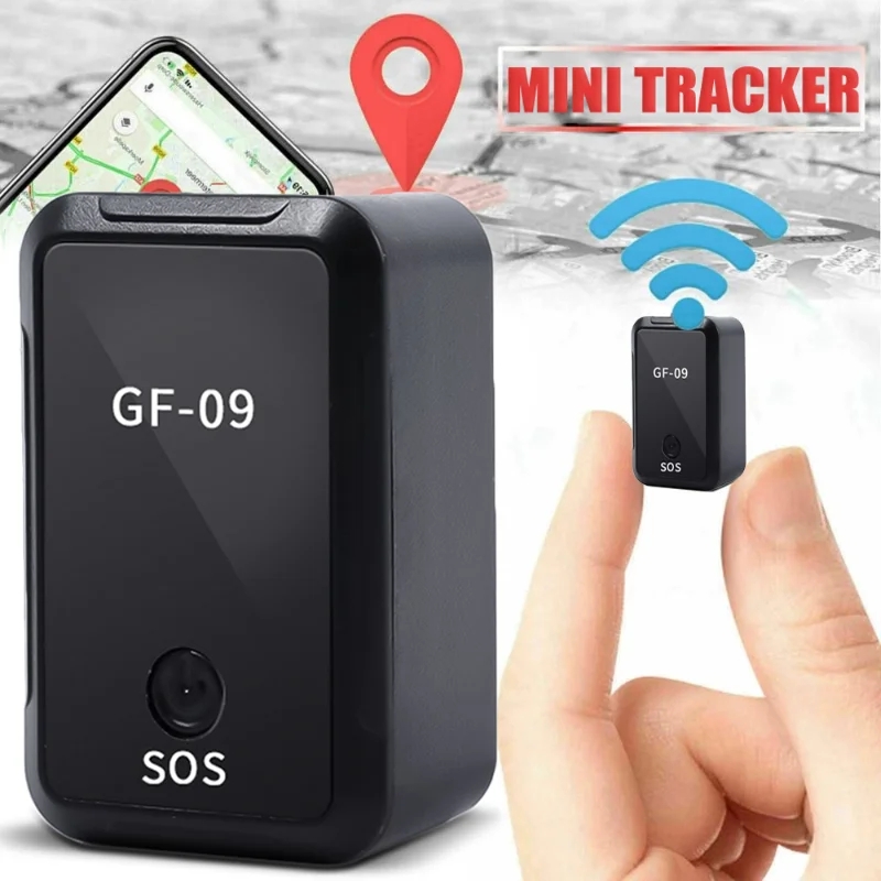 GF09 ミニ GPS トラッカーカーロケーターアプリ Controリアルタイム追跡位置記録子供用紛失防止ポジショナーデバイス