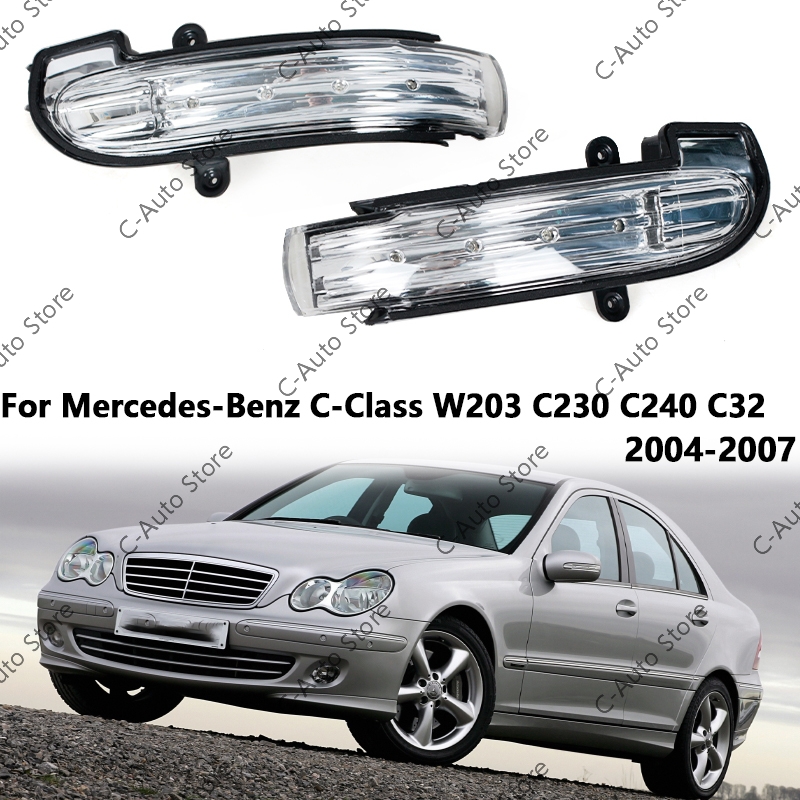 メルセデスベンツ C クラス W203 C230 C240 C32 2004 2005 2006 2007 4 ドア車 LED ミラーターンシグナルライト 2038201521 2038201621