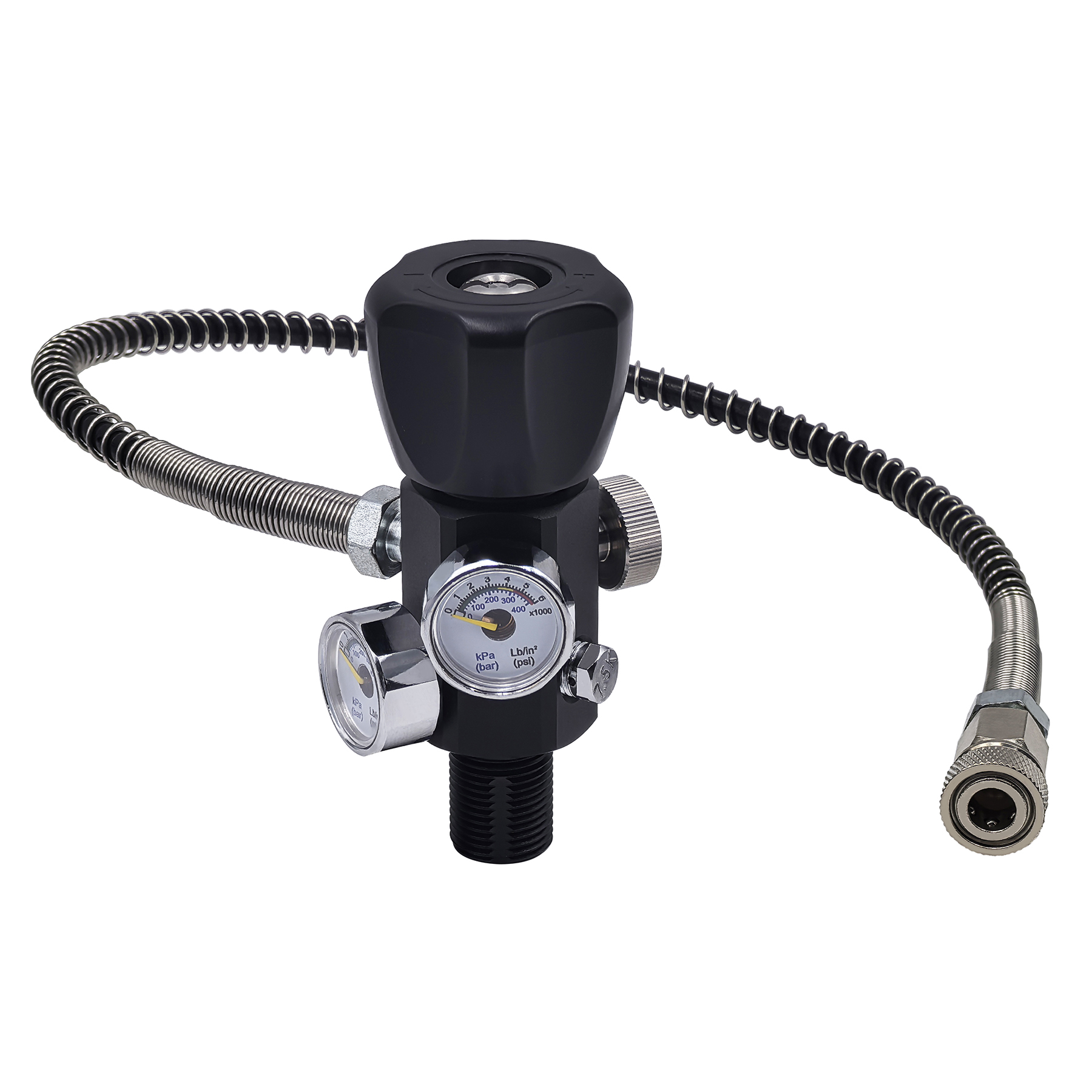 DIN バルブエアタンク充電バルブ充填ステーションシリンダーリフィルアダプタ 4500psi/300bar デュアルゲージネジ M18 * 1.5 または 5/8-18UNF