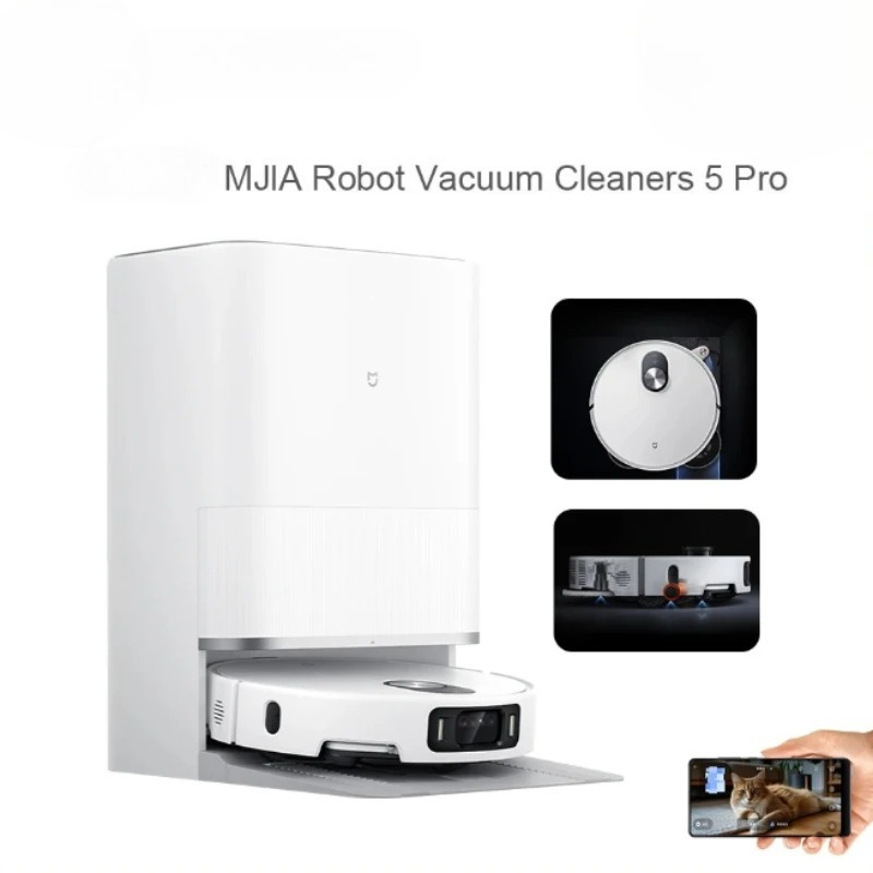 Mijia 床洗浄ロボット 5 Pro - インテリジェント AI 汚れ検出機能を備えた家庭用統合型洗浄およびモップ掛け機