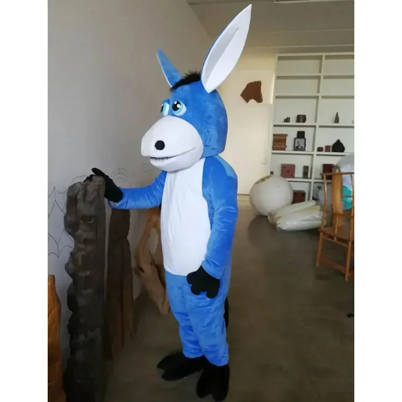 ブルーロバマスコットコスチューム楽しい衣装スーツ誕生日パーティーハロウィン屋外衣装スーツフェスティバルドレス大人サイズ