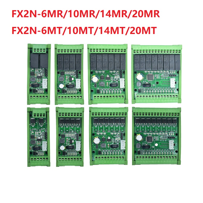 FX2N-6MR/10MR/14MR/20MR FX2N-6MT/10MT/14MT/20MT PLC ボードベースアナログ入力 DIN レール DC24V 電源プラグイン可能端子付き